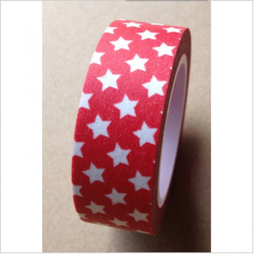 Masking Tape kleine Sterne rot