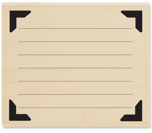 Stempel Lineatur mit Zierecken