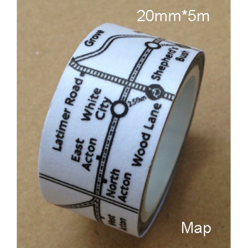 Masking Tape Underground Map
