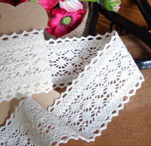 creme Häkel-Spitze 4cm breit