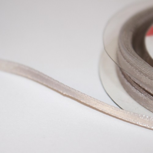 Satinband 3mm hellgrau Rolle 10m