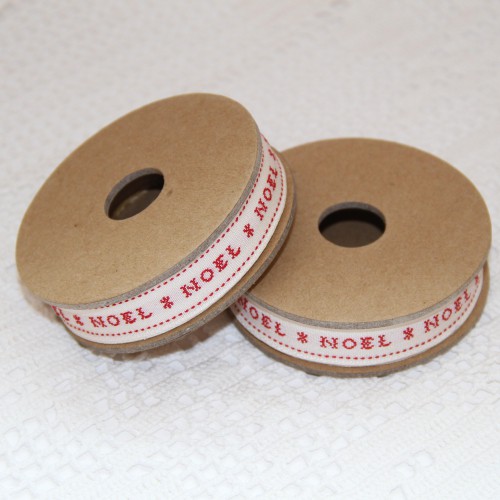 Rolle Web-Band bestickt NOEL 3 m
