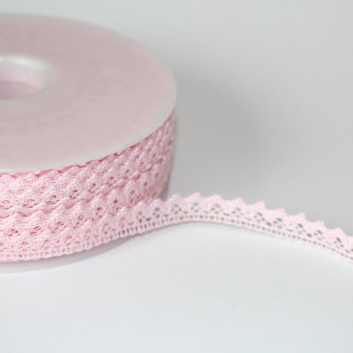 Spitzenband rosa 10mm