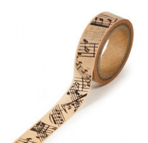 Washi Masking Tape vintage Musiknoten