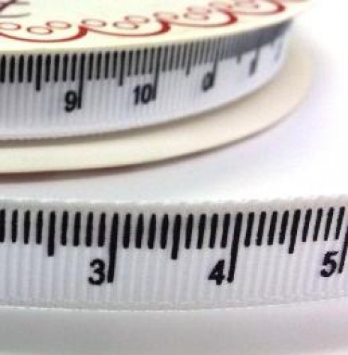 Massband cm-Mass weiss Ripsband Meterware