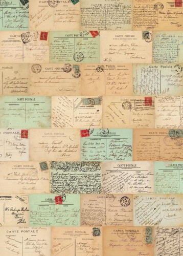 Geschenkpapier Paris Postcards 3 Bögen