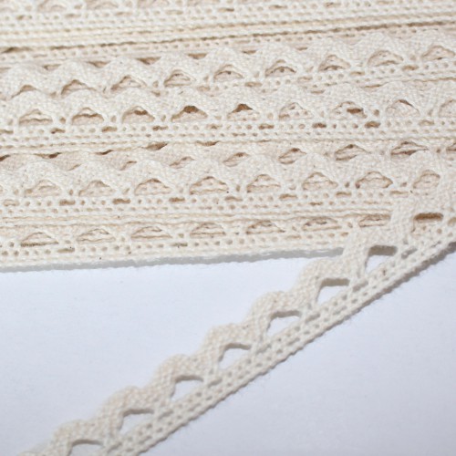Baumwoll-Spitze 10mm creme