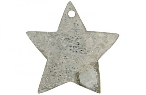 4 Geschenkanhänger Stern aus Zink