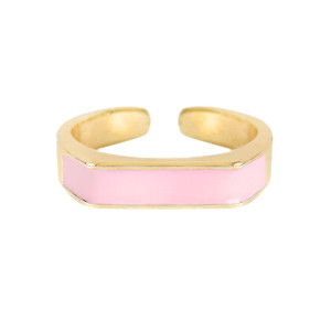 Ring Emaille rosa