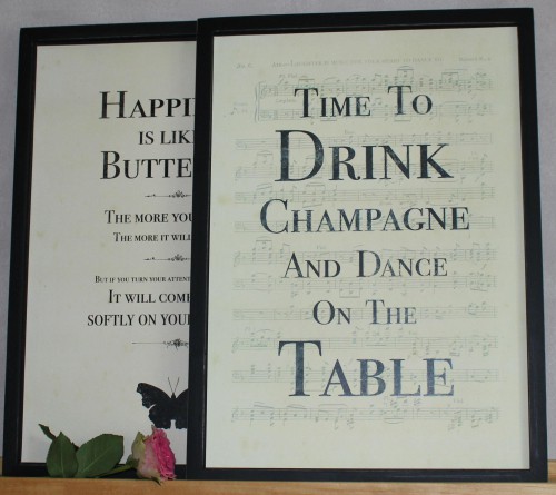 Bild Schild TIME TO DRINK CHAMPAGNE vintage