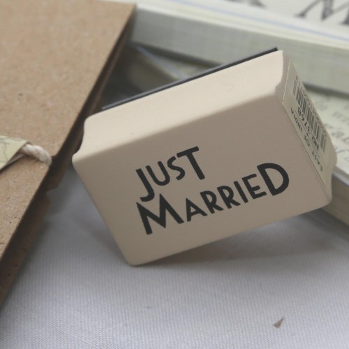 kleiner Stempel JUST MARRIED