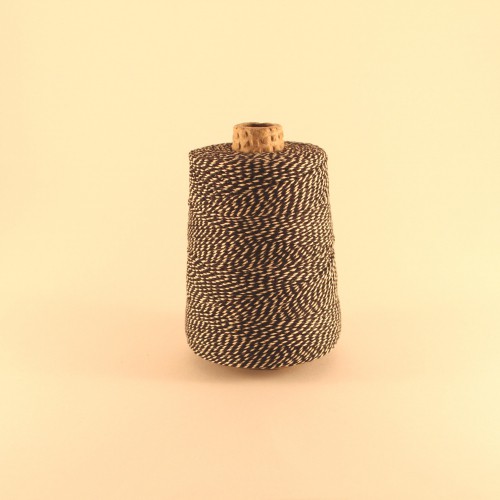 Baumwollgarn Garn schwarz / weiss 1,1mm 350m