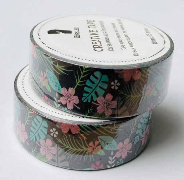 Masking Washi Tape - Blumen Tropen