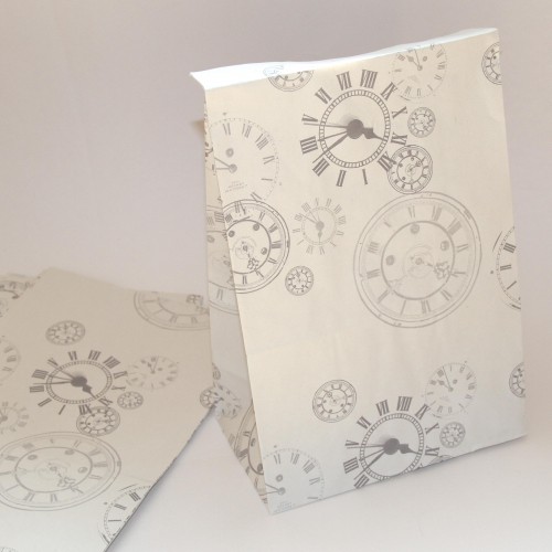 Papiertüten clocks Uhren 5 Stk