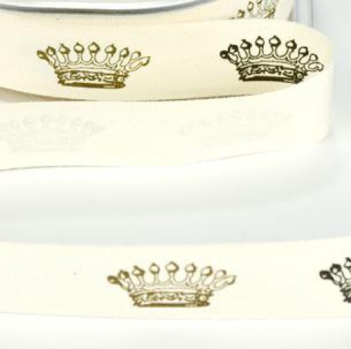 Schleifenband Crown Krone vintage