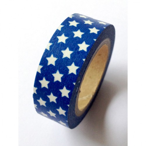 Masking Tape kleine Sterne blau