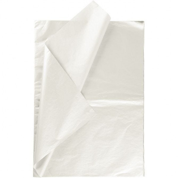 6 Bögen Seidenpapier perlmutt