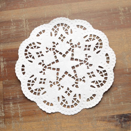 20 Stk Doilies weiss Tortenspitzen 13cm