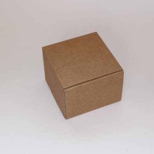 4 kleine Faltschachteln rechteckig Kraft Wellpappe 8x7x4cm