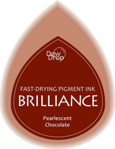 kleines Brilliance Stempelkissen chocolate braun