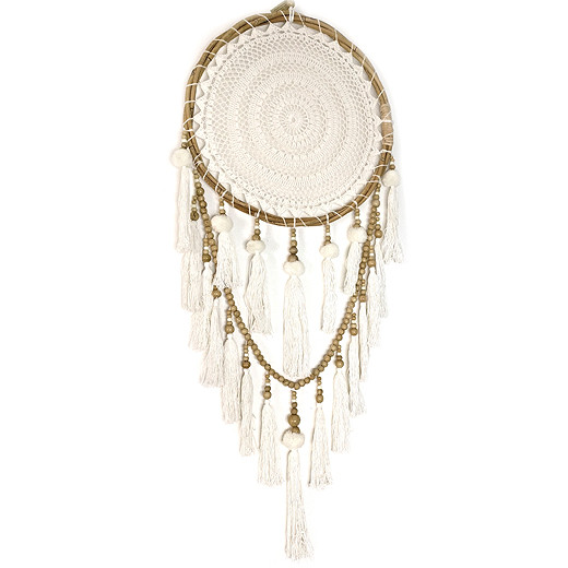 Traumfänger Dreamcatcher PomPom L 33x93cm