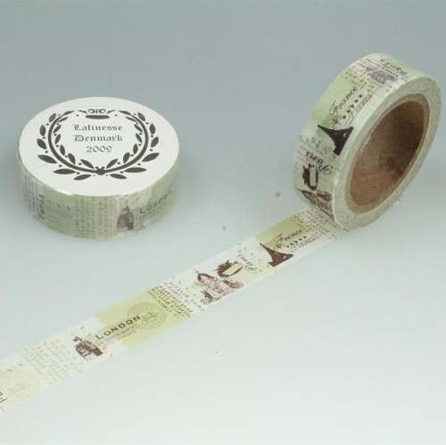 Washi Masking Tape vintage London Paris