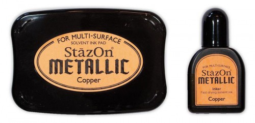 Stempelkissen StazOn METALLIC Kupfer