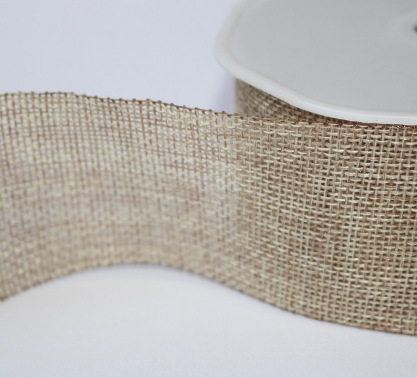 feingewebte Jute 5cm breit Meterware