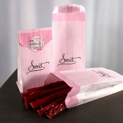 10 Papiertüten retro SWEET