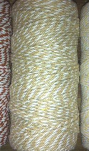 Bakerstwine Dekogarn beige weiss 100m