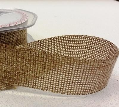 Rolle feingewebte Jute 2,5cm x 10Meter