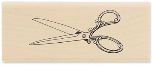 Stempel antike Schere