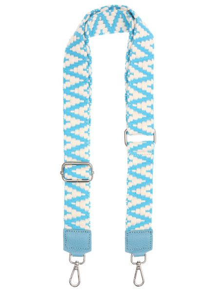Taschengurt BOHO summer blau türkis weiss