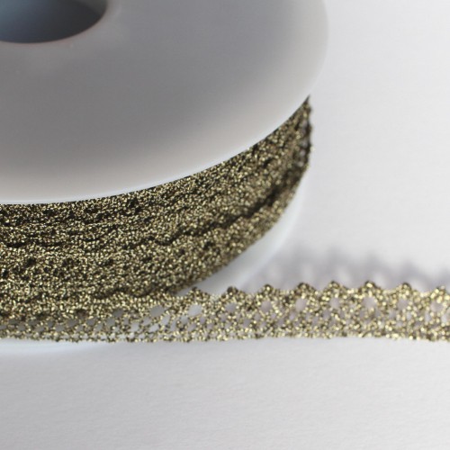 Spitzenband gold