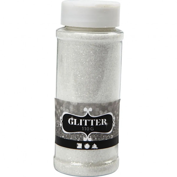 Glitzer Glitter weiss 110 gramm