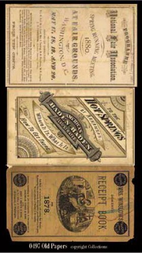 Old paper vintage Papiere Amerika