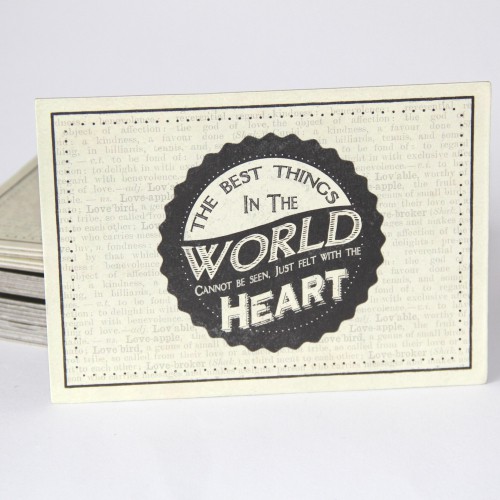 Postkarte 'The best things in te world...'