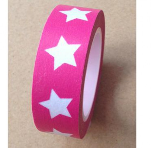 Masking Tape Sterne pink