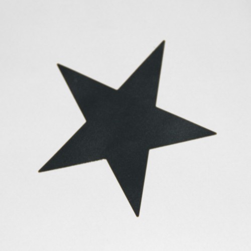 10 Stern Sticker schwarz