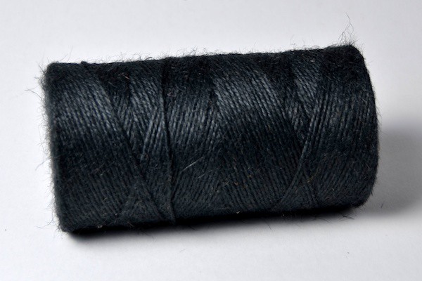 Jute Garn schwarz 100m Rolle