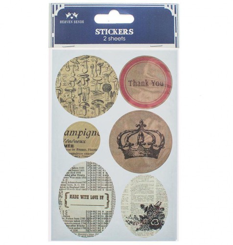 13 Sticker vintage handmade with love