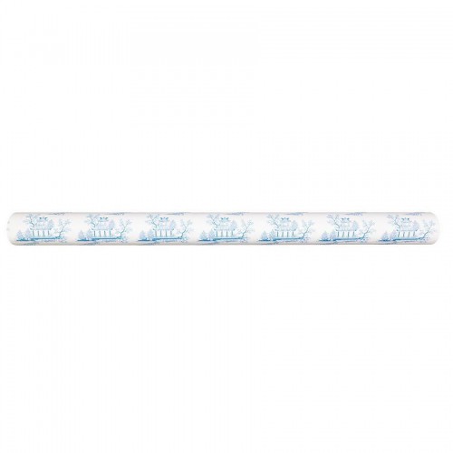 Geschenkpapier China blue hellblau