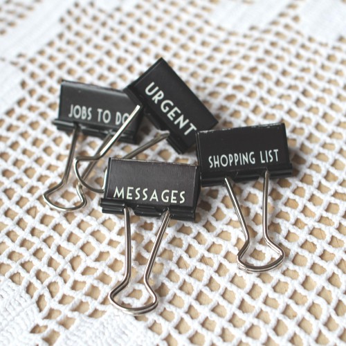 Metall Papier-Klammer "JOBS TO DO"