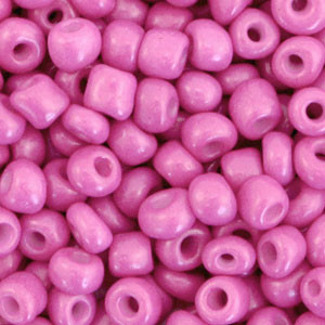 Glasperlen Rocailles 100Sk Raspberry 4mm