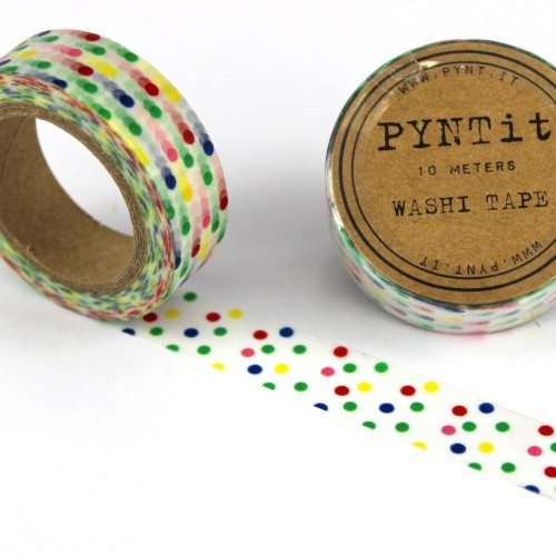 Washi Masking Tape bunt gepunktet