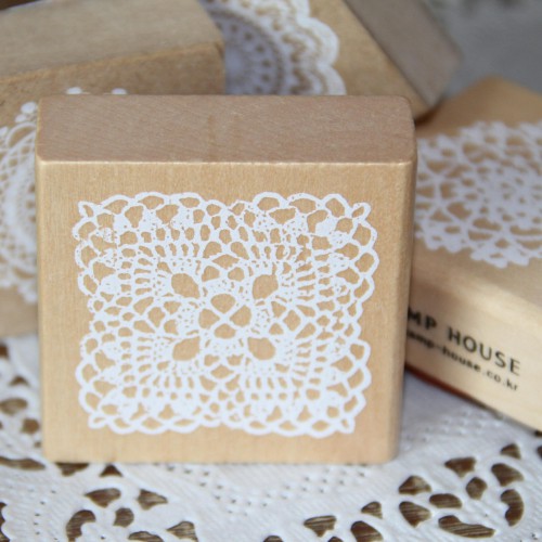 Stempel Spitze quadr. 5x5cm