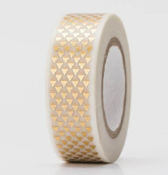 Masking Tape DREIECKE gold Hot Foil