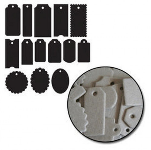 28 Mini Paketanhänger Chipboard