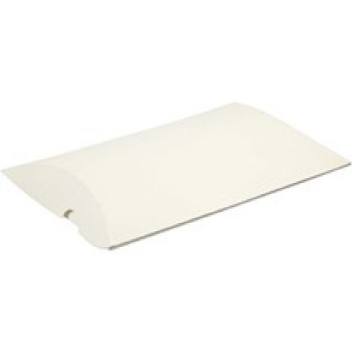 10 Faltschachteln Pillow weiss gross
