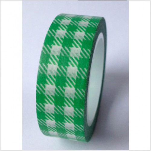 Masking Tape Vichykaro grün weiss kariert